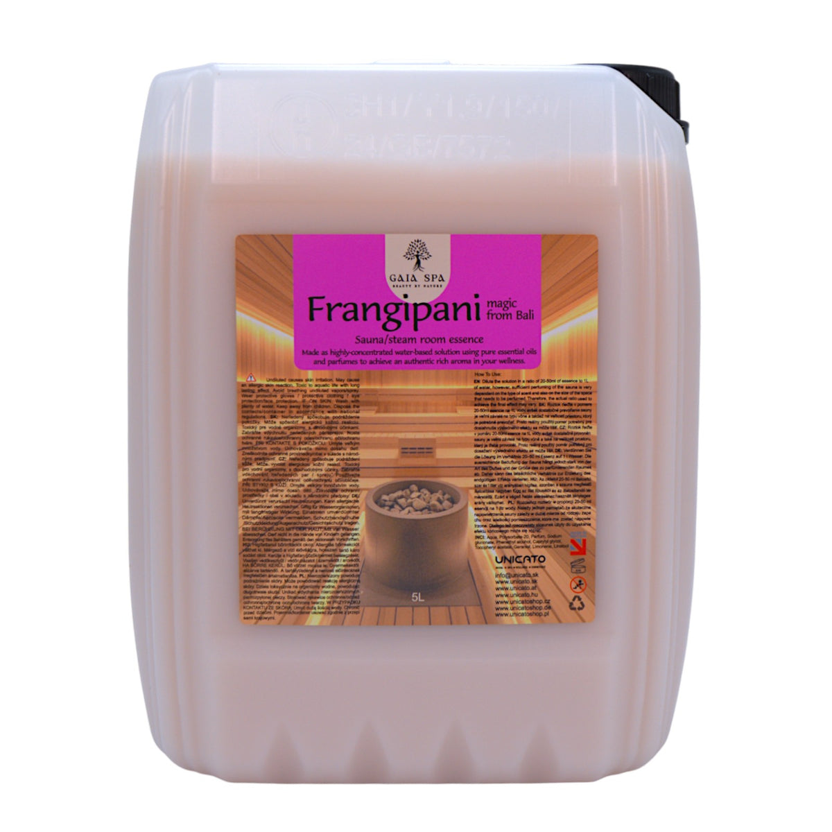 Sauna Essence 5L FRANGIPANI - magic flower from BALI - GAIA SPA