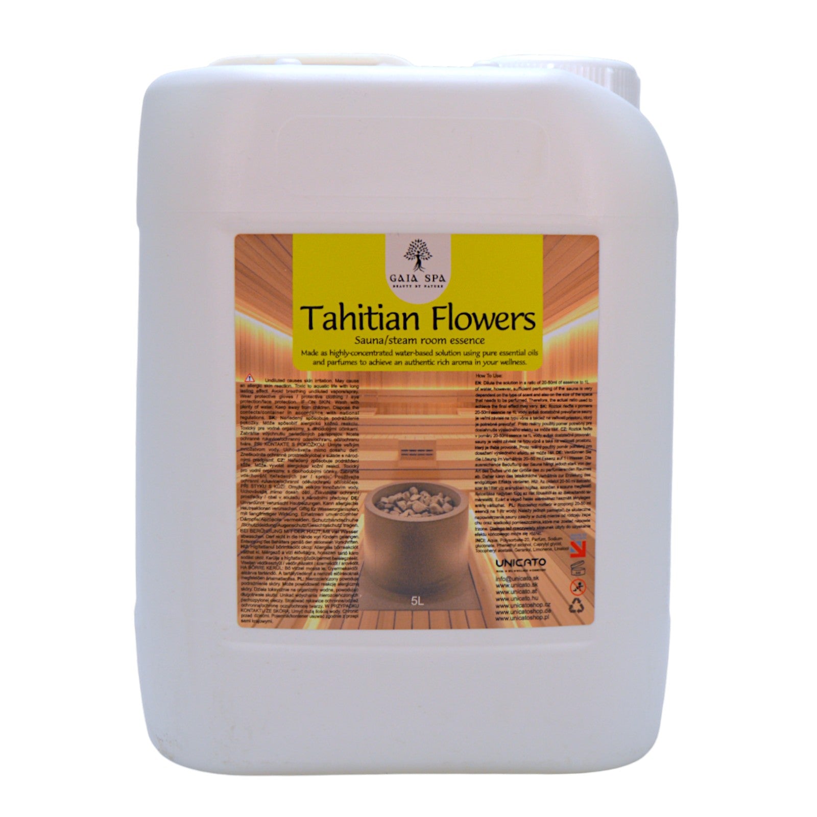 Sauna essence 5L TAHITIAN TIARÉ FLOWERS - GAIA SPA