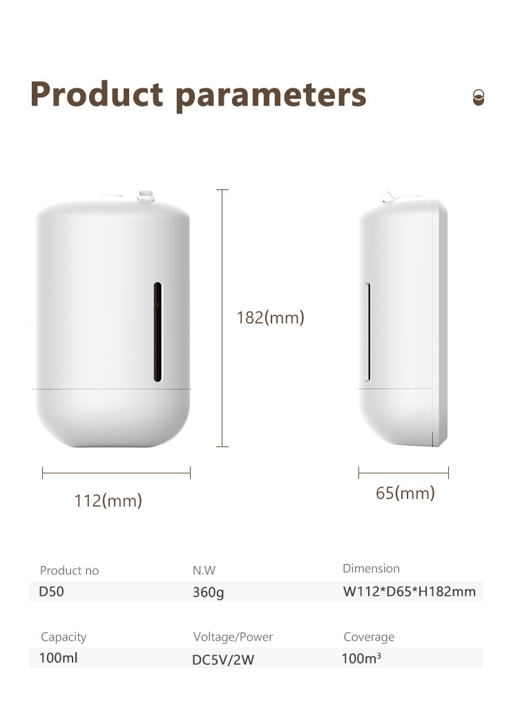 D50 diffuser, side view