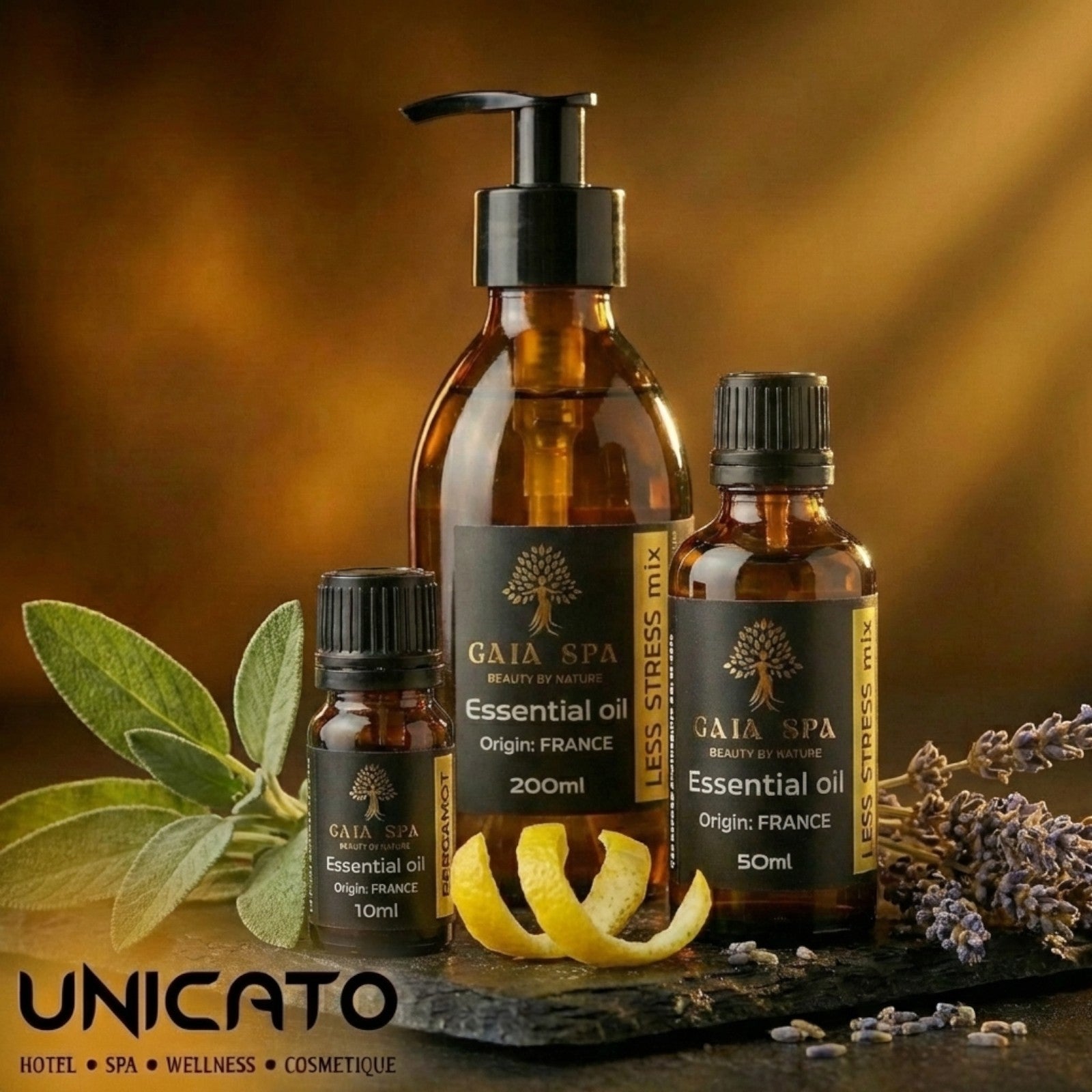 Essential Oil Blend Less Stress | GAIA SPA