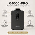 Q1000-PRO professional diffuser – 1,000 m², 1,000 ml tank, under 40 dB, Bluetooth