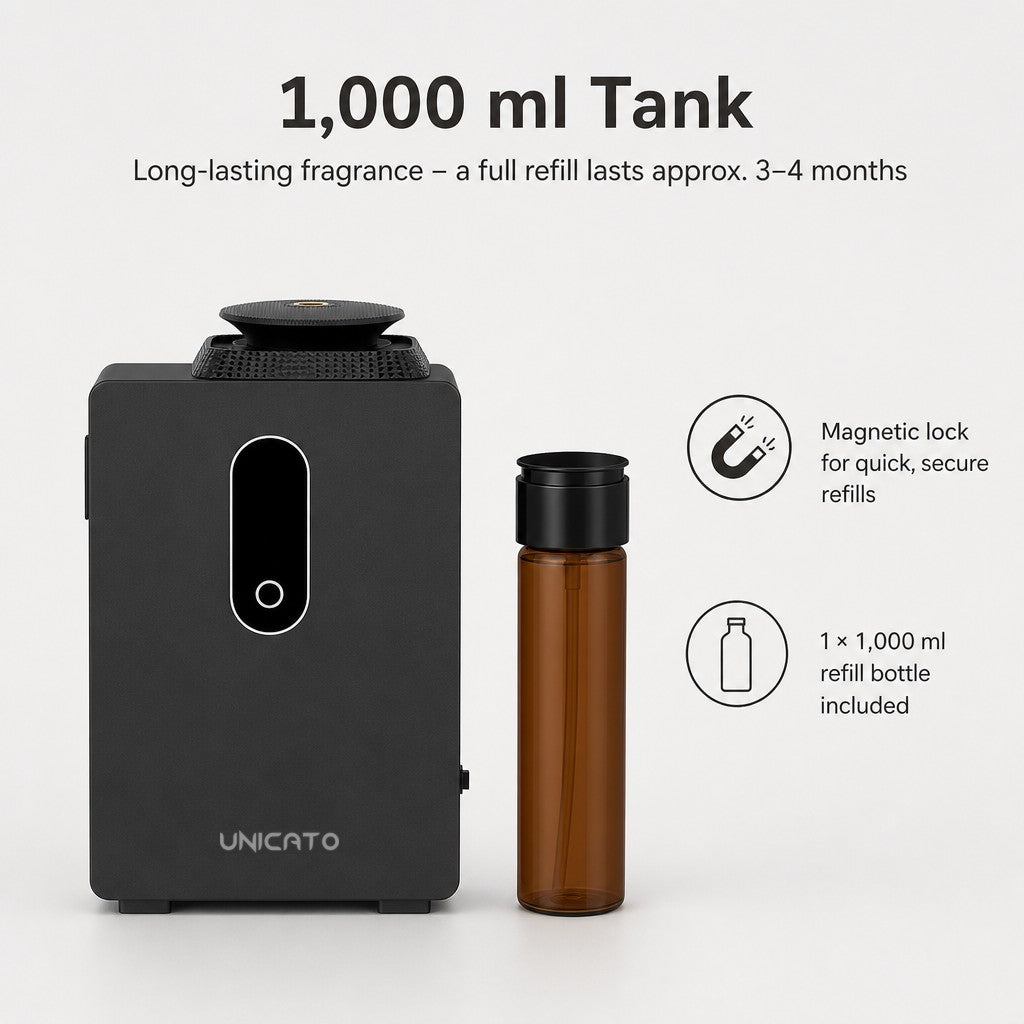 Q1000-PRO 1,000 ml tank with refill bottle