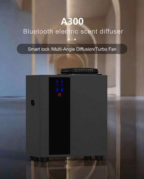 A300 Bluetooth electric scent diffuser: smart lock, multi-angle diffusion, turbo fan